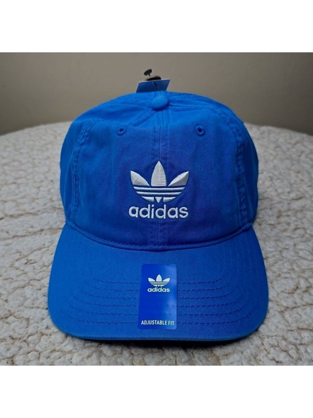 NWT Adidas Relaxed Strap-Back Hat Blue Bird OS